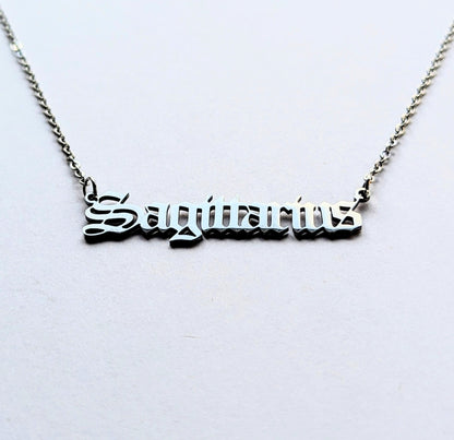 Zodiac Necklace - Silver