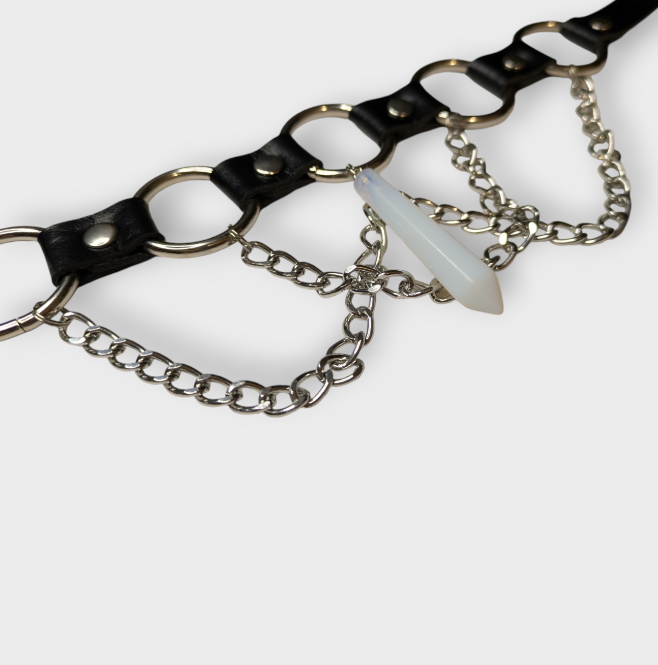 PU Leather Chain Choker - Adjustable