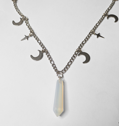 Moon and Stars Necklace