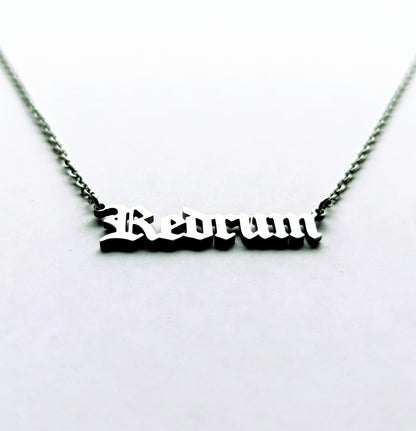 Redrum necklace blood rain