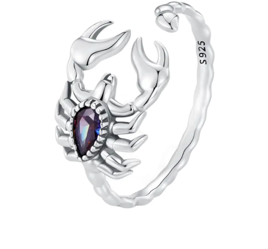 Scorpion Ring -  925 Sterling Silver